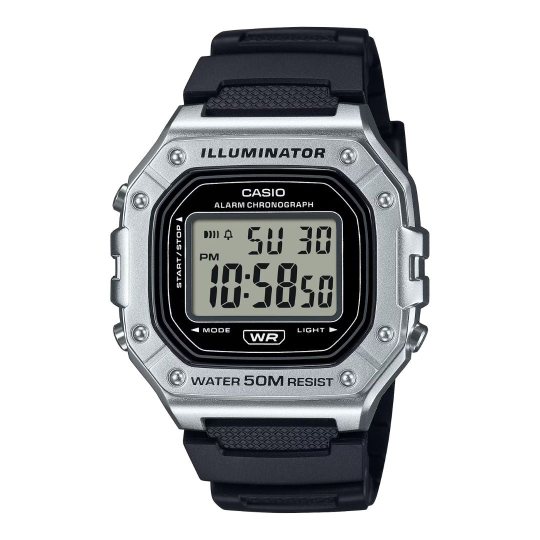 Casio W-218HM-7AVEF - Silver/Black Wrist Watch