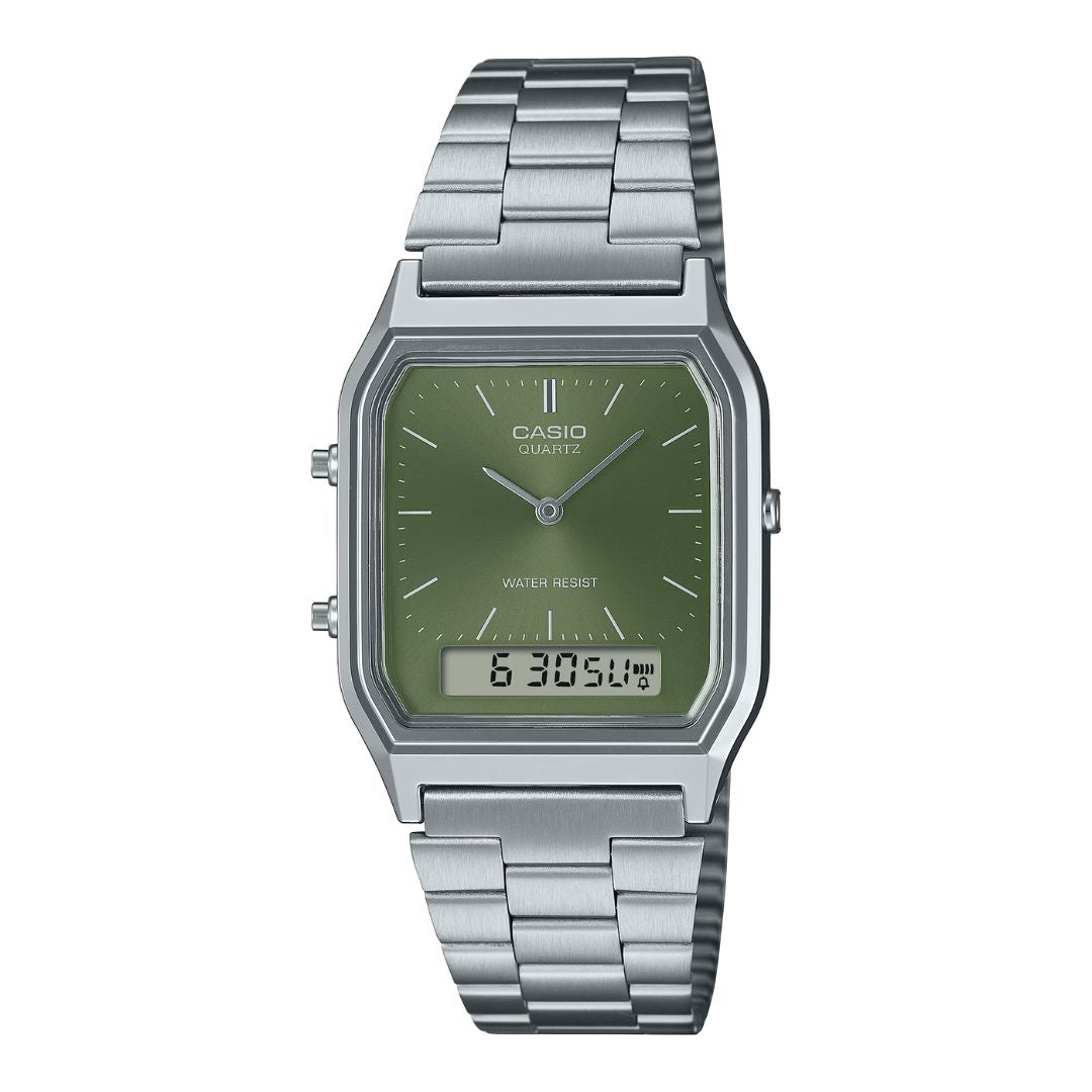 Casio AQ-230A-3AMQYES - Green/Silver Wrist Watch