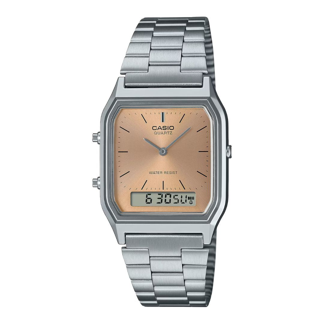 Casio AQ-230A-4AMQYES - Orange/Silver Wrist Watch