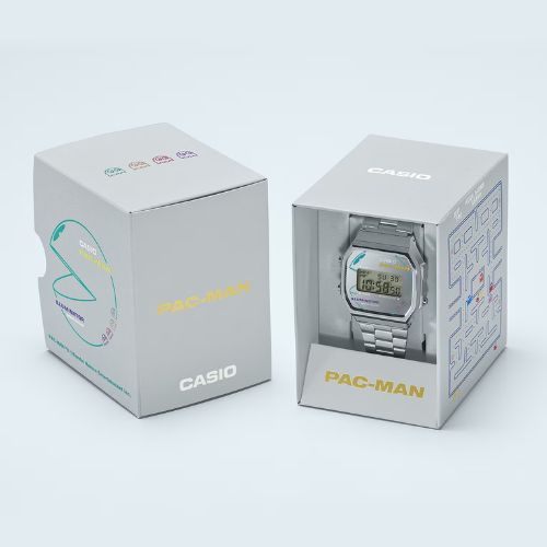 Casio A168WEPC-7AER - Pac-Man/Silver Wrist Watch