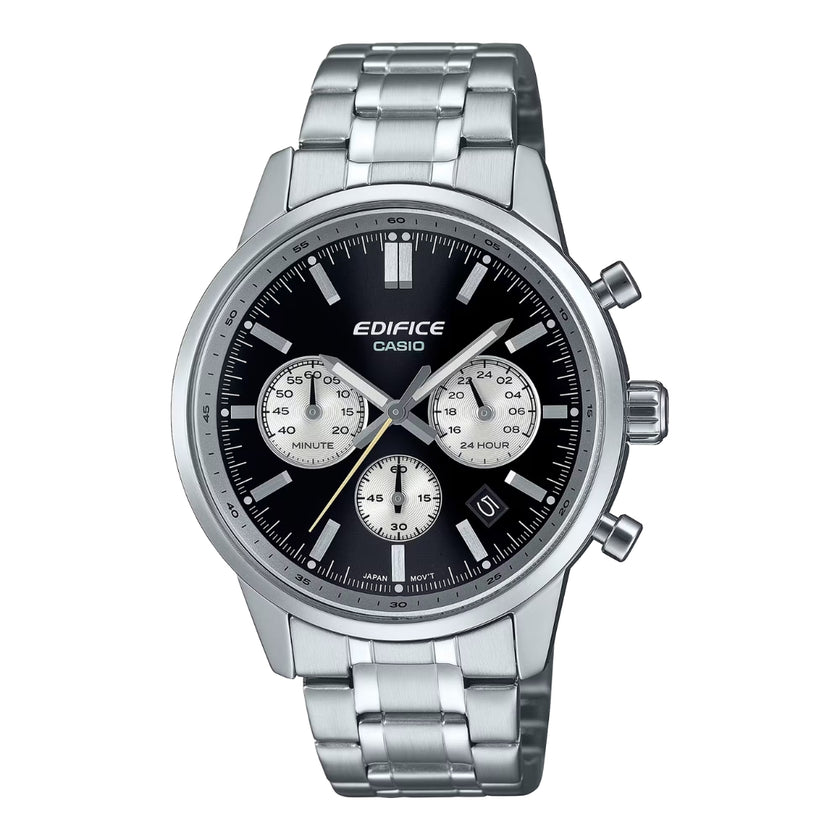 Casio Edifice EFR-575D-1AEF - Black/Silver Wrist Watch
