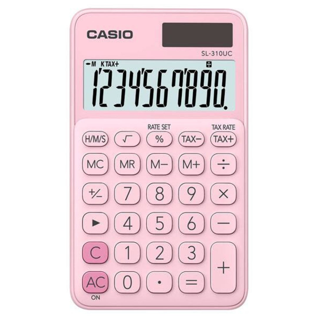 Casio SL-310UC Calculator - My Style, My Colour - Pink