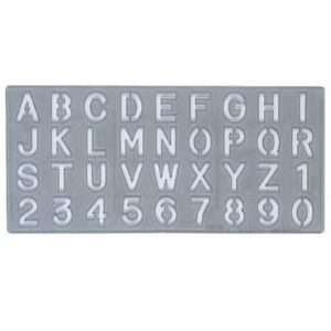 Cox Lettering Stencil, letters, numbers, signs Size: 15mm