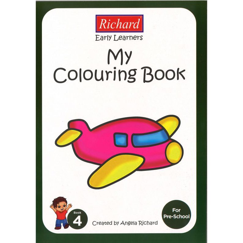 My Colouring Book - Book 4 Pink Plane