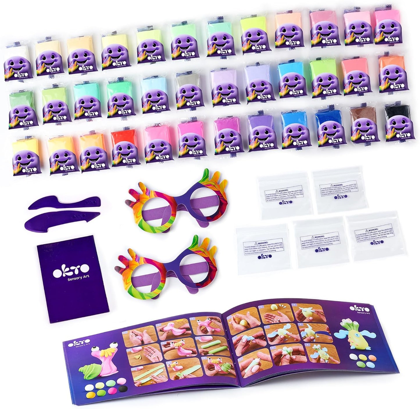 Okto Air Clay A Set Of 36 Colours +5