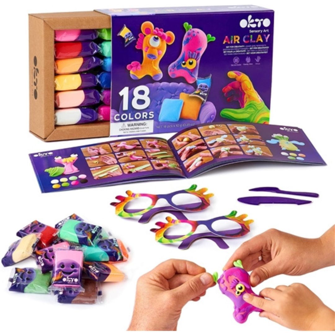 Okto Air Clay A Set Of 18 Colours +5