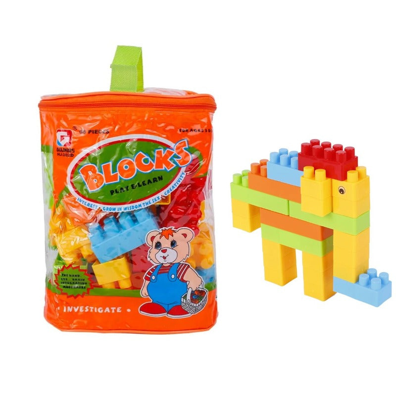 Blocks Play & Learn A Pack Of 56pcs