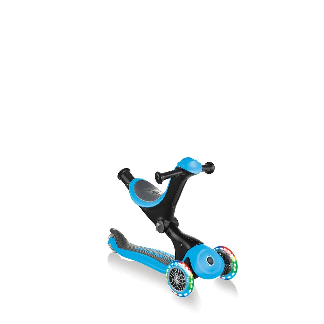 Globber Go-Up Deluxe Lights 3 In 1 Max 50kg - Sky Blue
