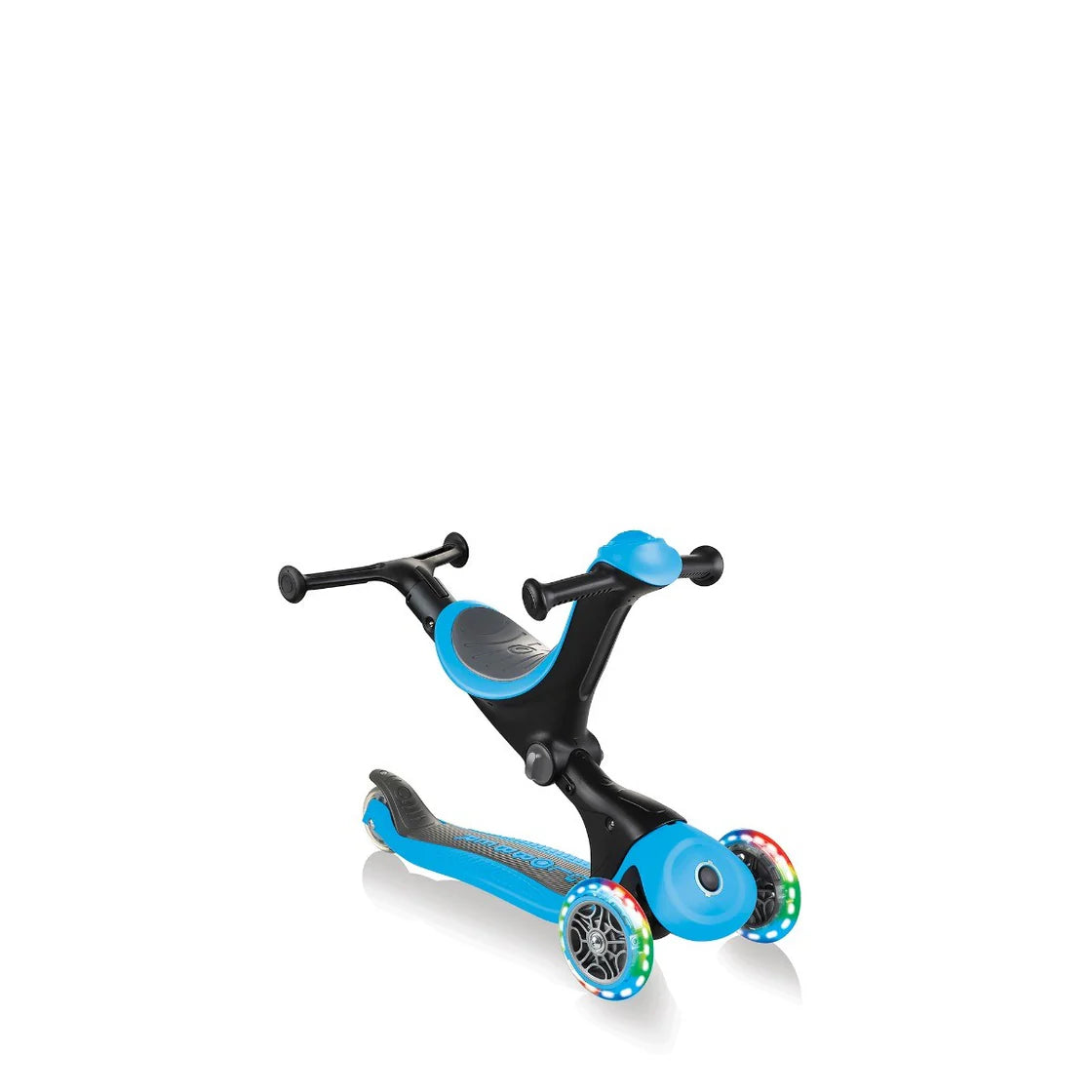 Globber Go-Up Deluxe Lights 3 In 1 Max 50kg - Sky Blue