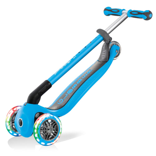 Globber Go-Up Deluxe Lights 3 In 1 Max 50kg - Sky Blue