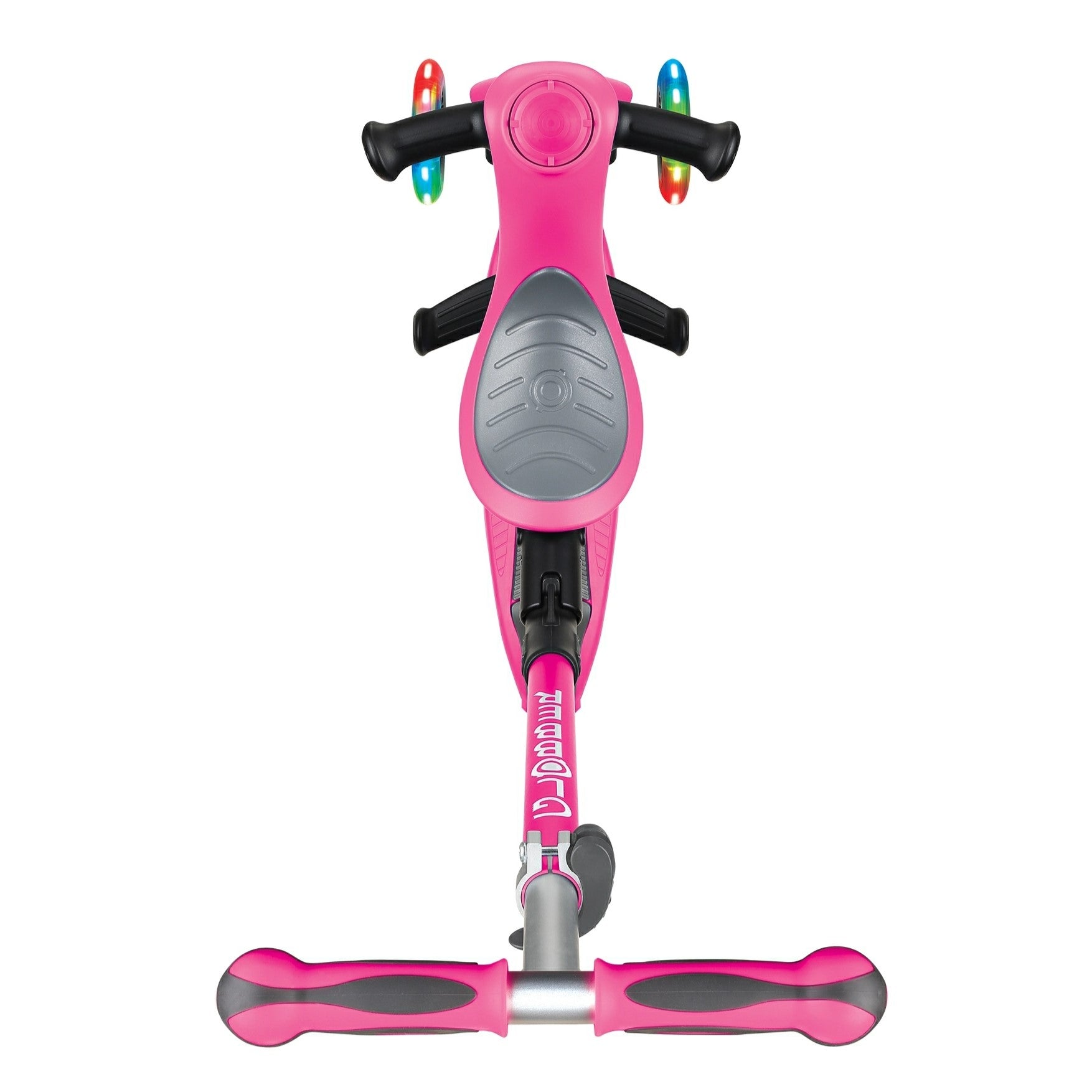 Globber Go-Up Deluxe Lights 3 In 1 Max 50kg - Deep Pink