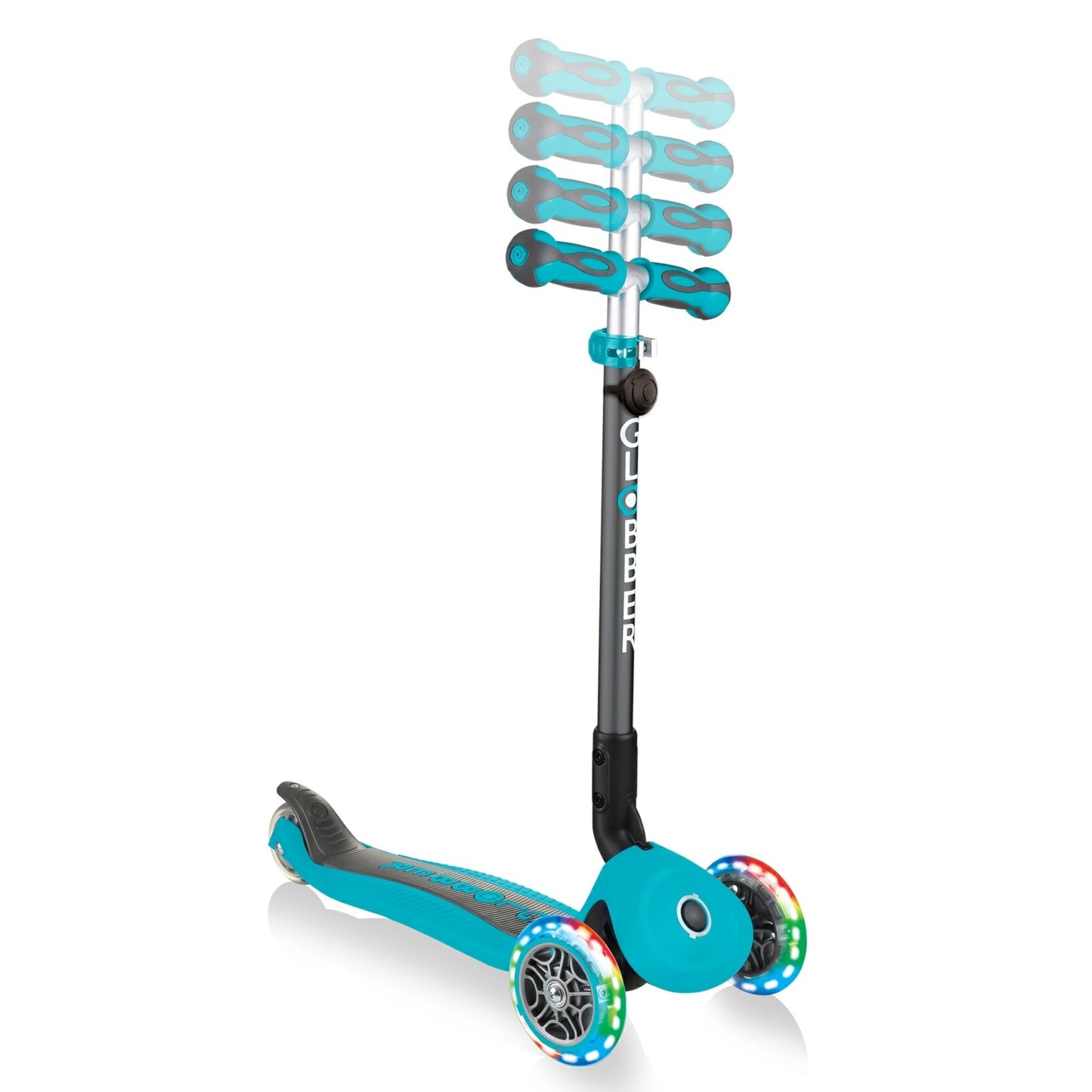 Globber Go-Up Deluxe Lights 3 In 1 Max 50kg - Teal