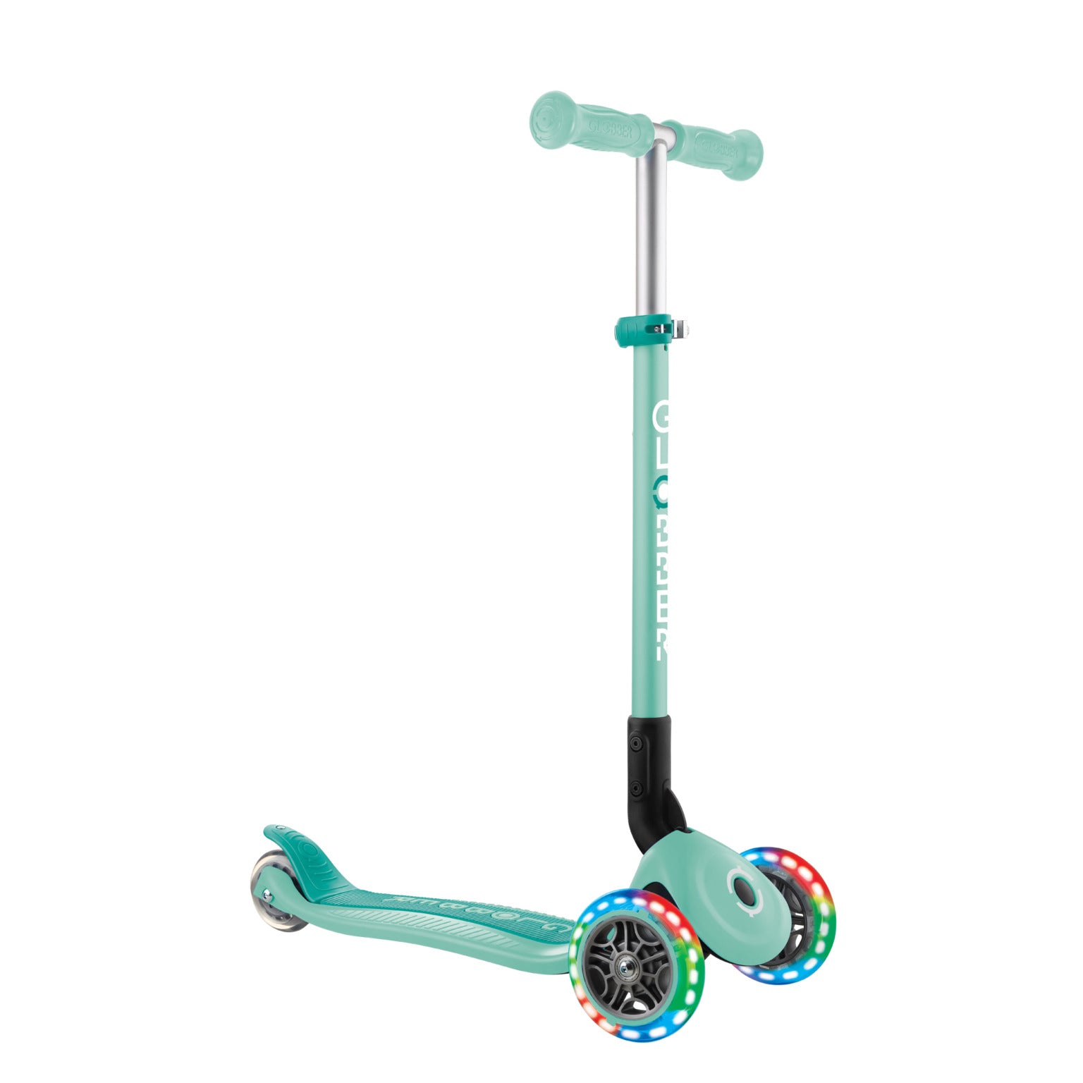 Globber Primo Foldable with Lights - Mint