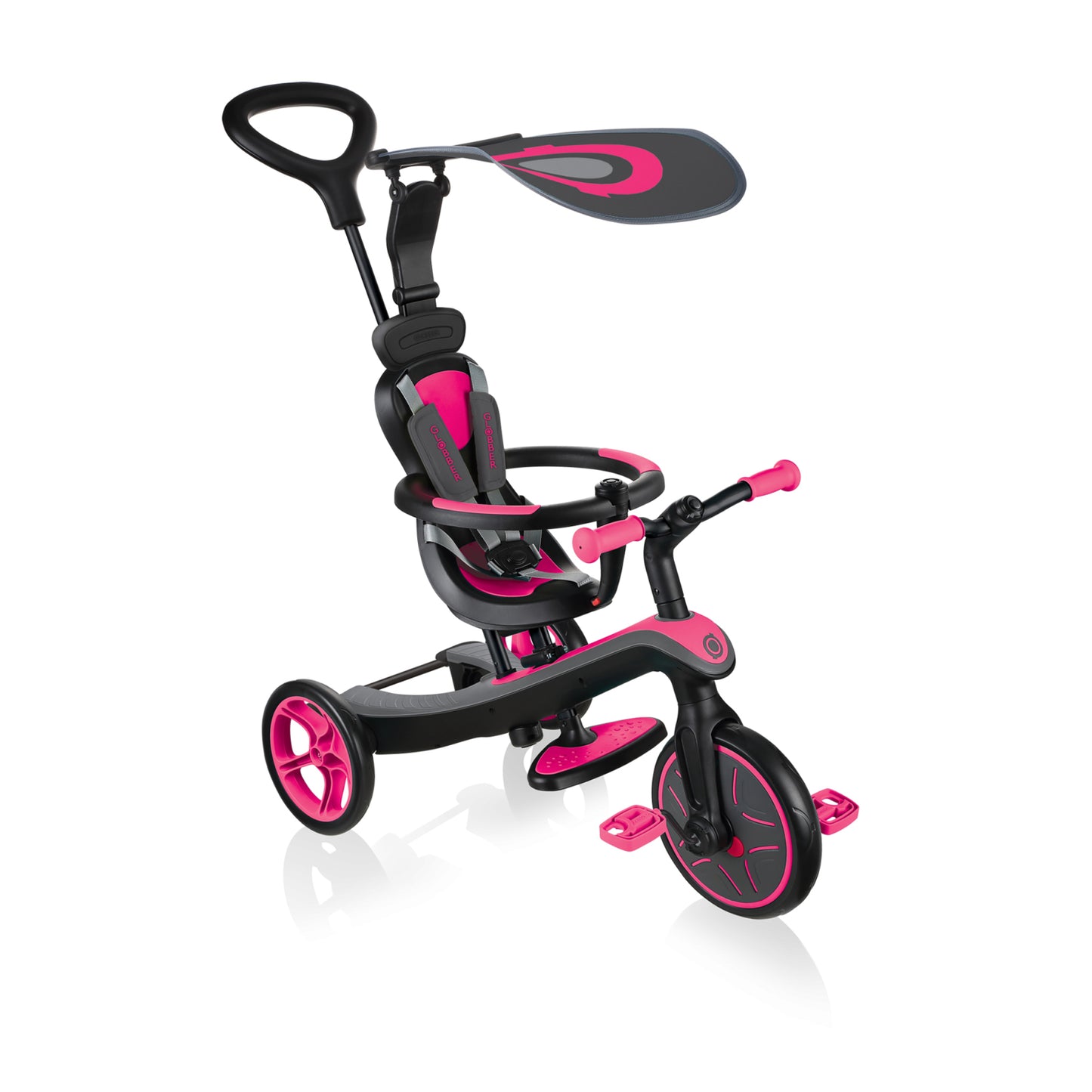 Globber Explorer Trike 4-in-1 Scooter - Fuchsia