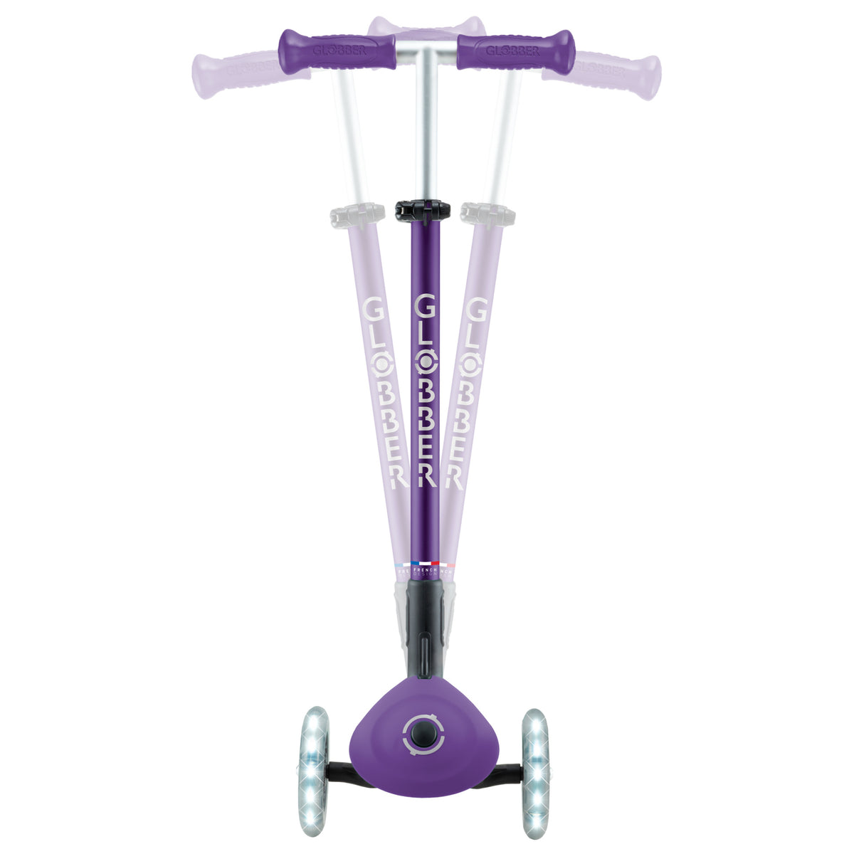 Globber Elite Lights - +3y Max 50kg - Dark Purple