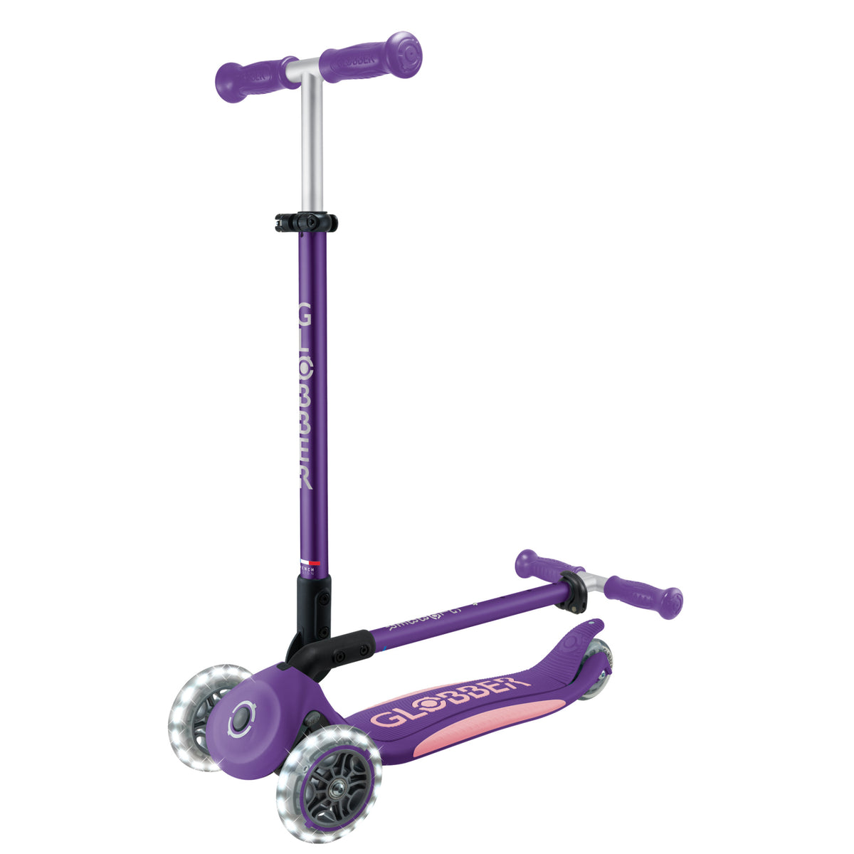 Globber Elite Lights - +3y Max 50kg - Dark Purple