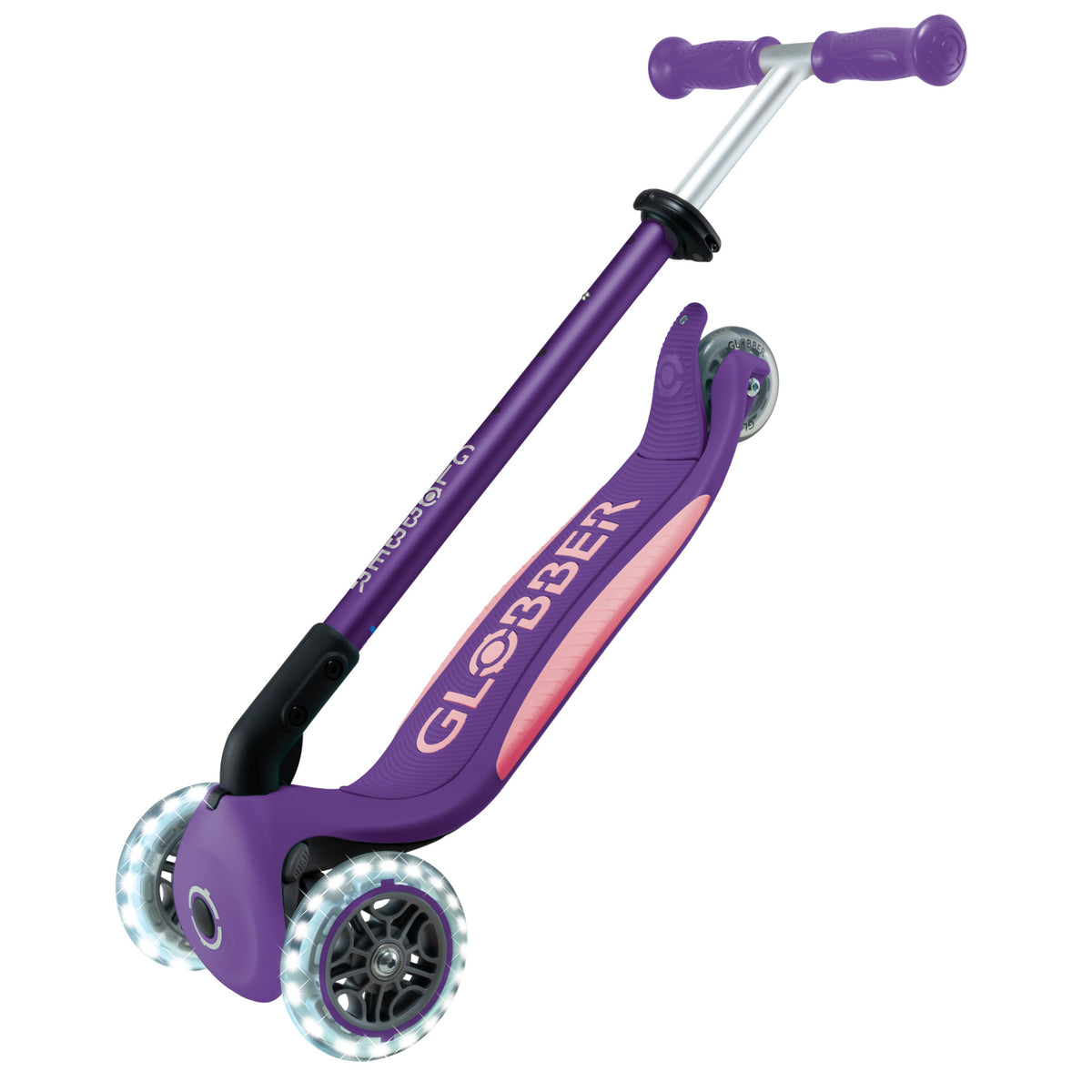 Globber Elite Lights - +3y Max 50kg - Dark Purple