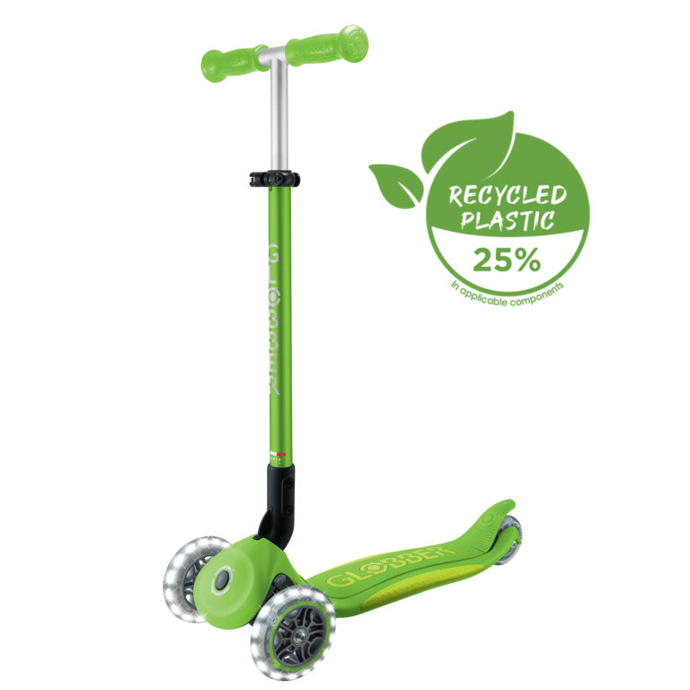 Globber Elite Lights - +3y Max 50kg - Apple Green