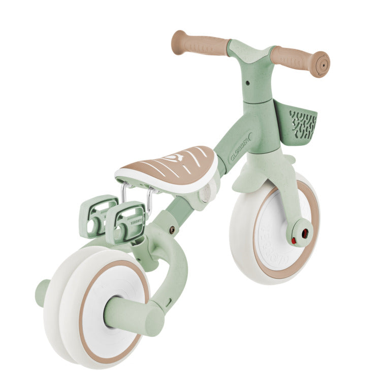 Globber Learning Trike 3-In-1 Plus ECOLOGIC - 12-36m Max 20kg - Pistachio