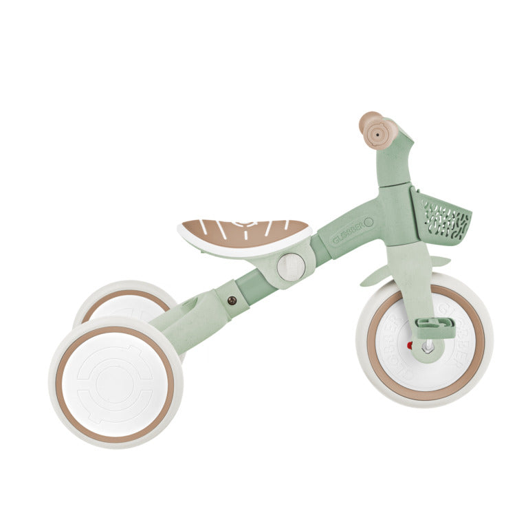 Globber Learning Trike 3-In-1 Plus ECOLOGIC - 12-36m Max 20kg - Pistachio