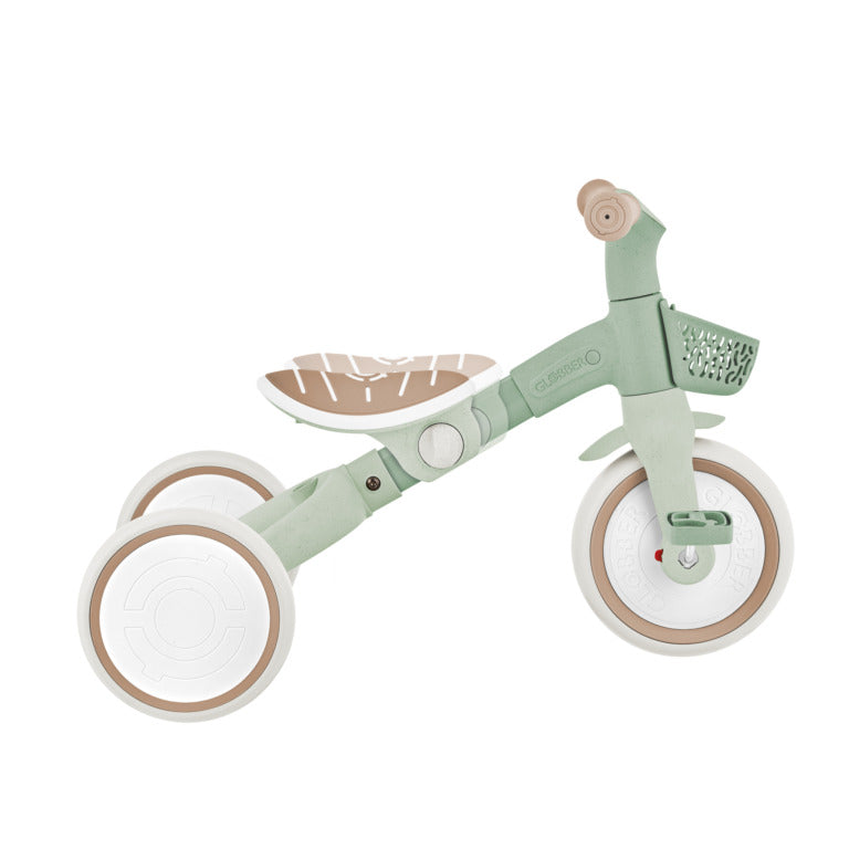 Globber Learning Trike 3-In-1 Plus ECOLOGIC - 12-36m Max 20kg - Pistachio