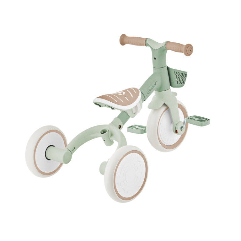 Globber Learning Trike 3-In-1 Plus ECOLOGIC - 12-36m Max 20kg - Pistachio