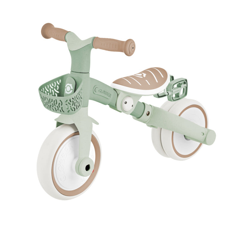 Globber Learning Trike 3-In-1 Plus ECOLOGIC - 12-36m Max 20kg - Pistachio