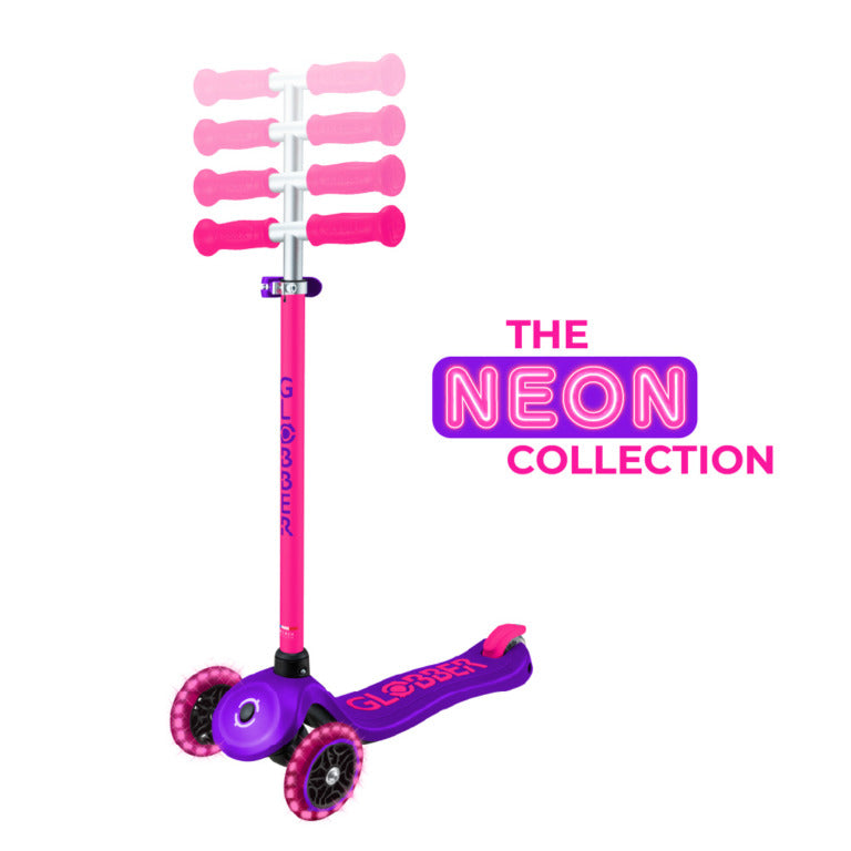 Globber Primo Plus Lights Neon - +3y Max 50kg - Neon Pink