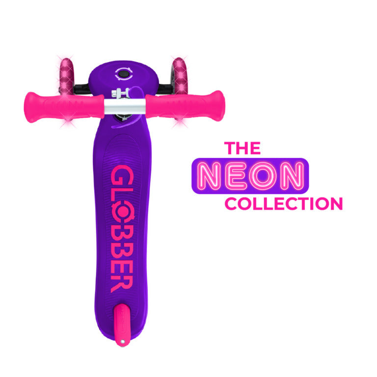 Globber Primo Plus Lights Neon - +3y Max 50kg - Neon Pink