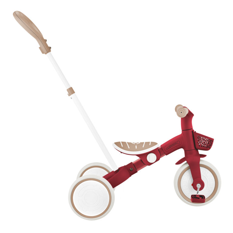 Globber Learning Trike 3-In-1 Plus ECOLOGIC - 12-36m Max 20kg - Vintage Red