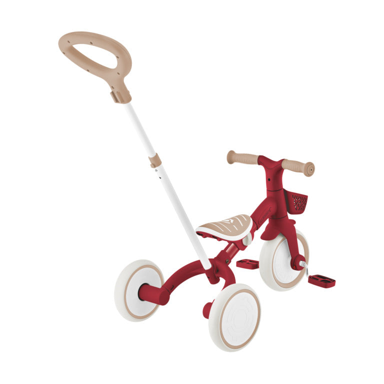 Globber Learning Trike 3-In-1 Plus ECOLOGIC - 12-36m Max 20kg - Vintage Red