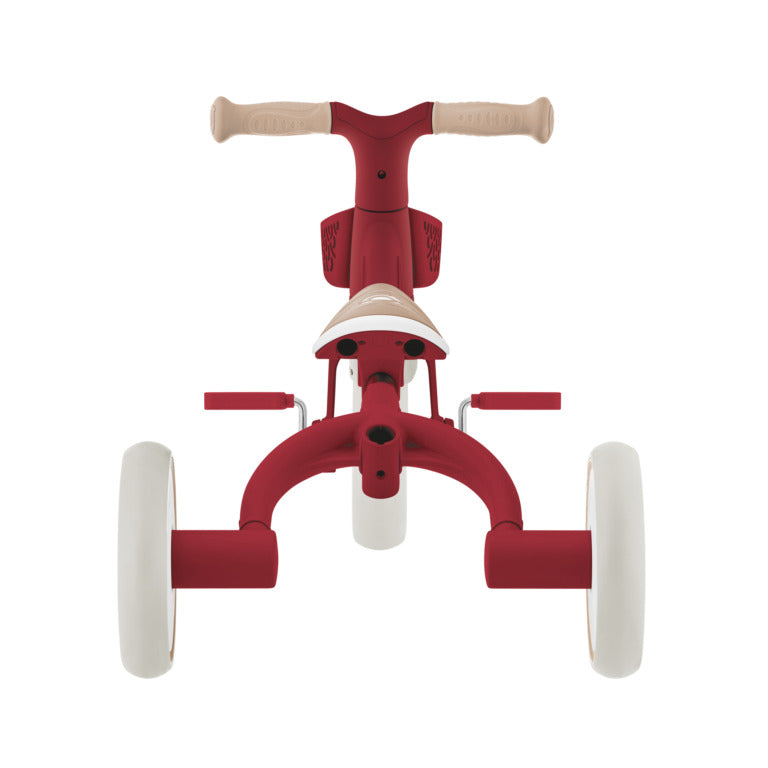 Globber Learning Trike 3-In-1 Plus ECOLOGIC - 12-36m Max 20kg - Vintage Red