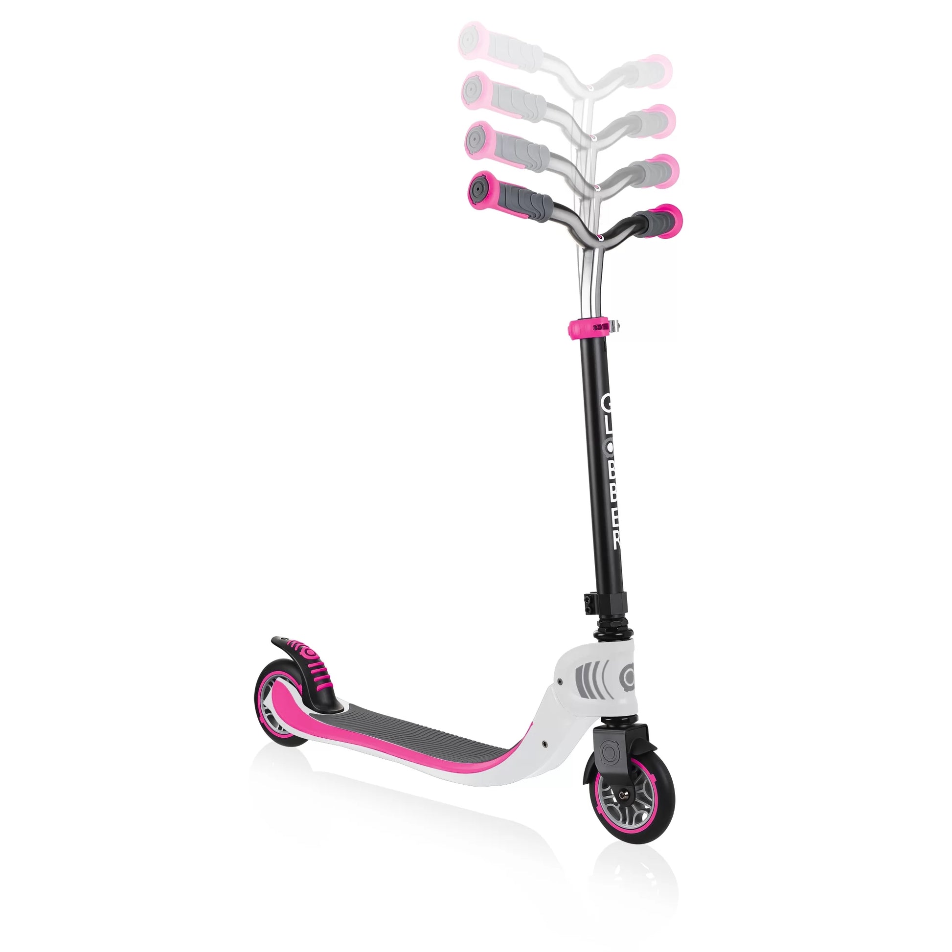 Globber Flow Foldable 2 Wheels - White/Pink