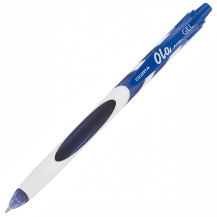 Zebra Retractable Gel Pen 0.7mm (M) Blue Ink - Ola