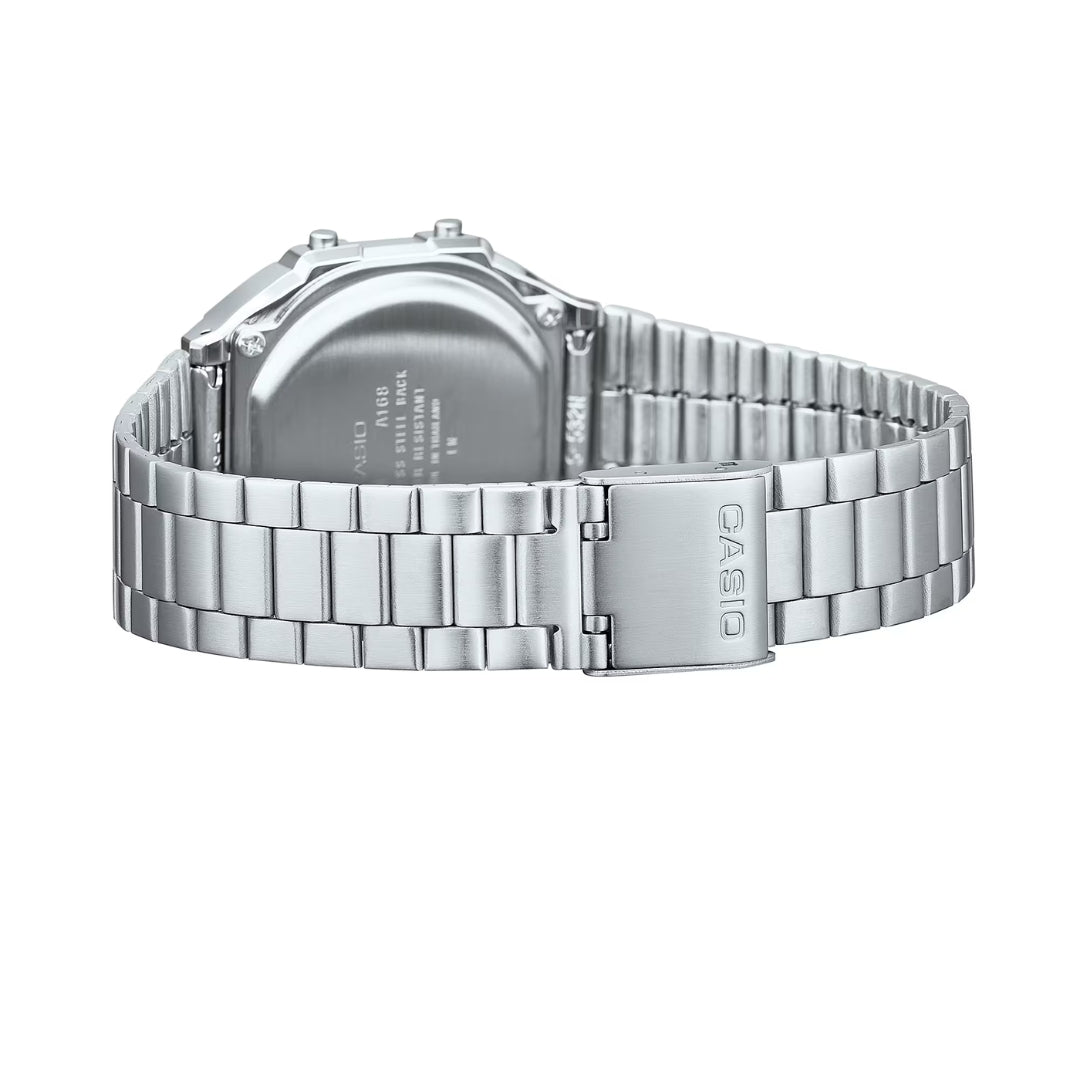 Casio A168WA-1YES - Black/Silver Wrist Watch