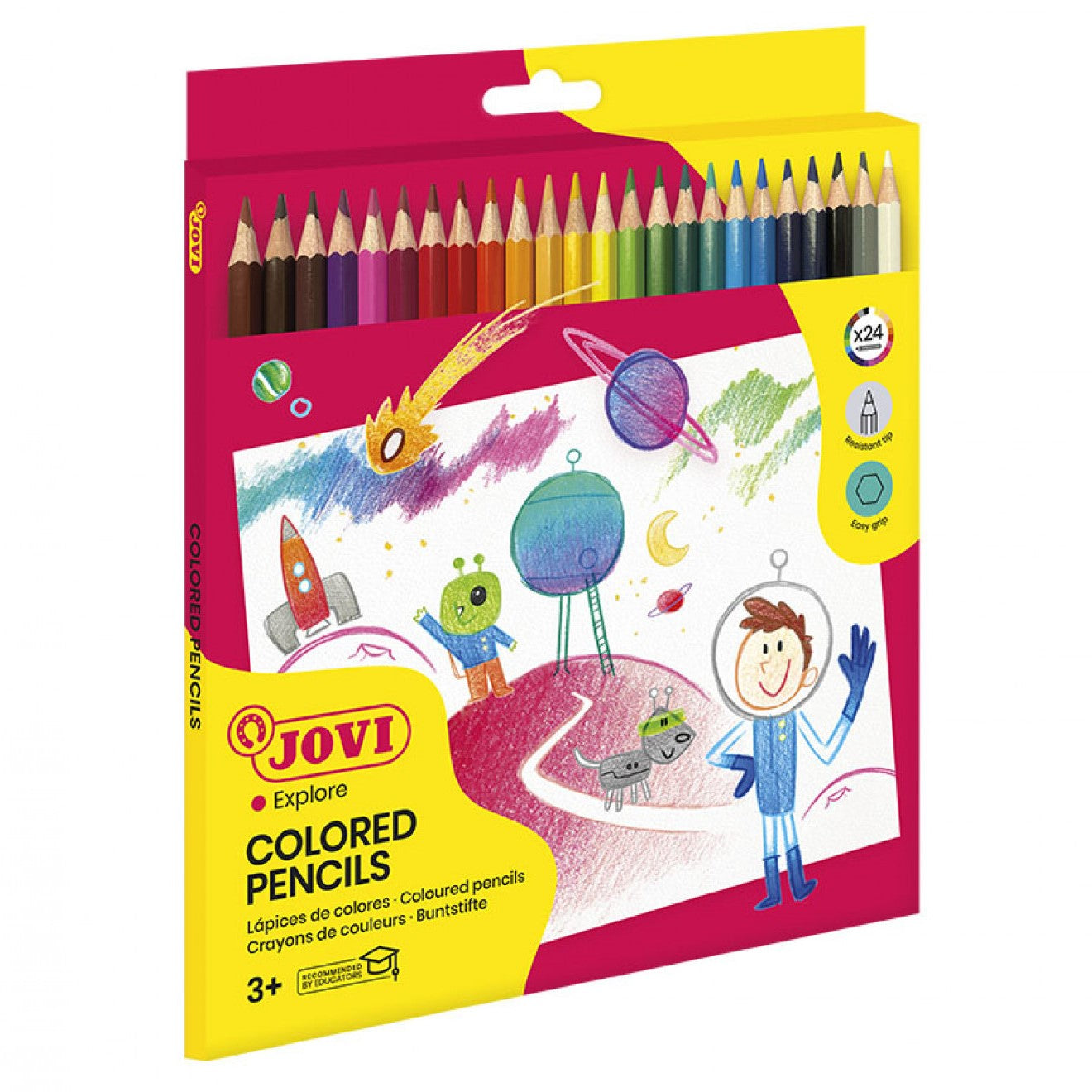 Jovi Explore Coloured Pencils A Pack Of 24pcs