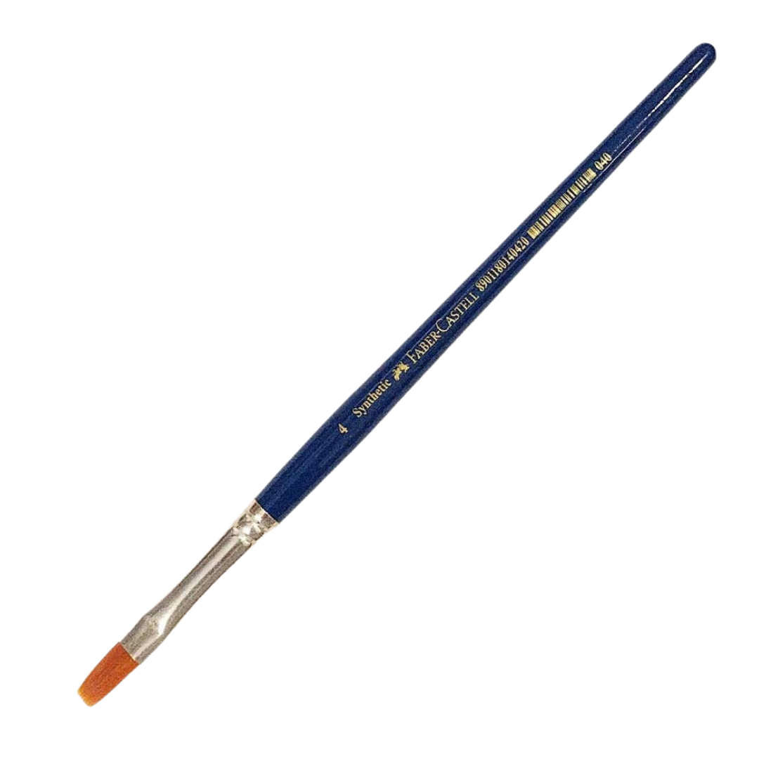 Faber Castell Synthetic (Teklon) Flat Brush - Various Sizes