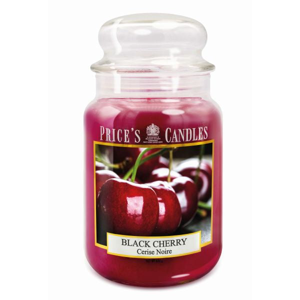 Price's Candles - Large Jar Candle - Black Cherry 630gr