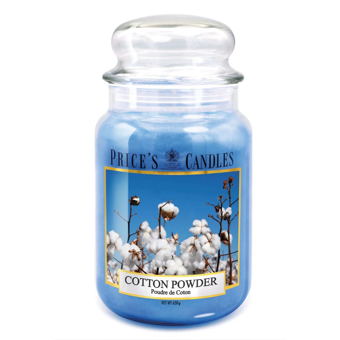 Price's Candles - Large Jar Candle - Cotton Powder 630gr