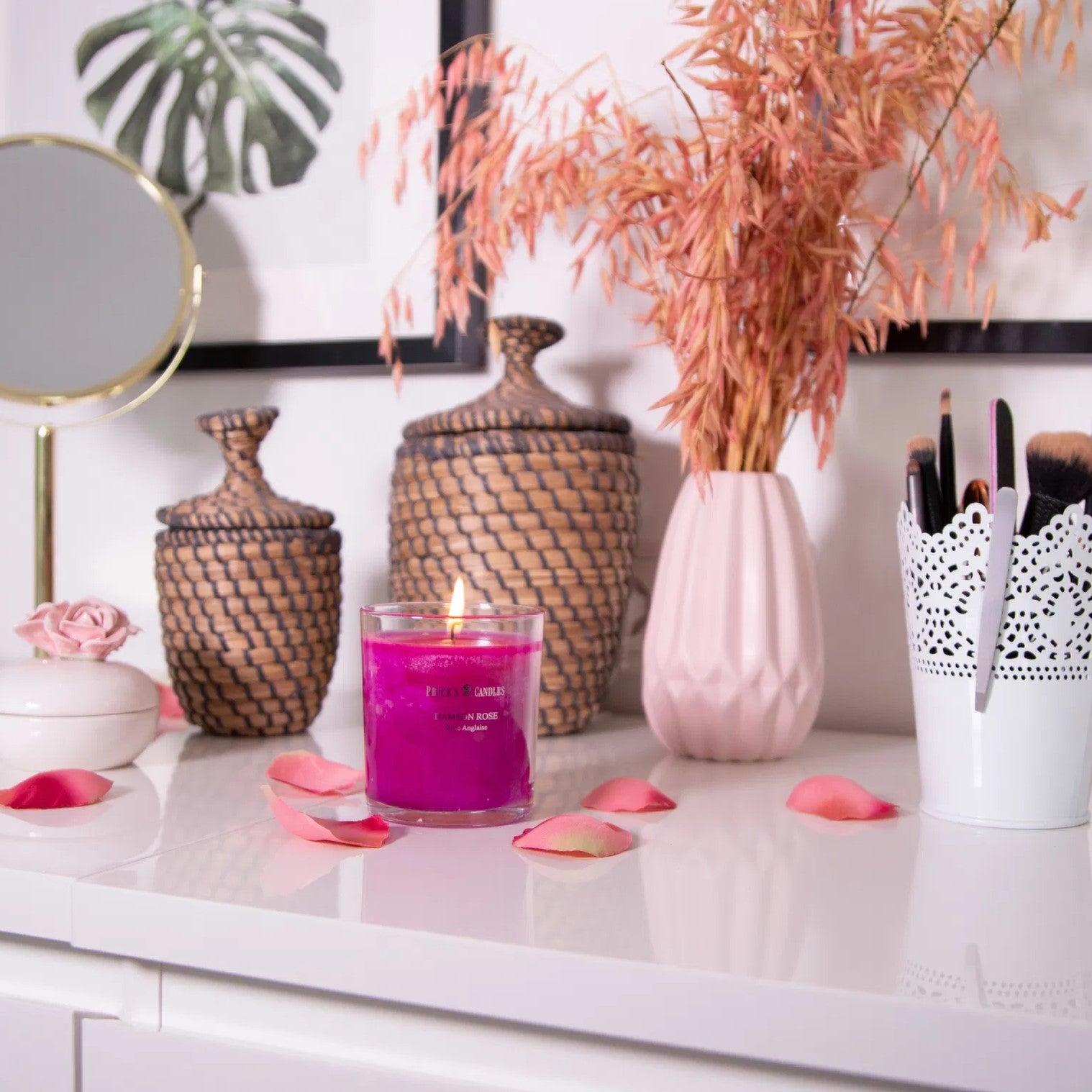 Price's Candles - Jar Candle - Damson Rose 170gr