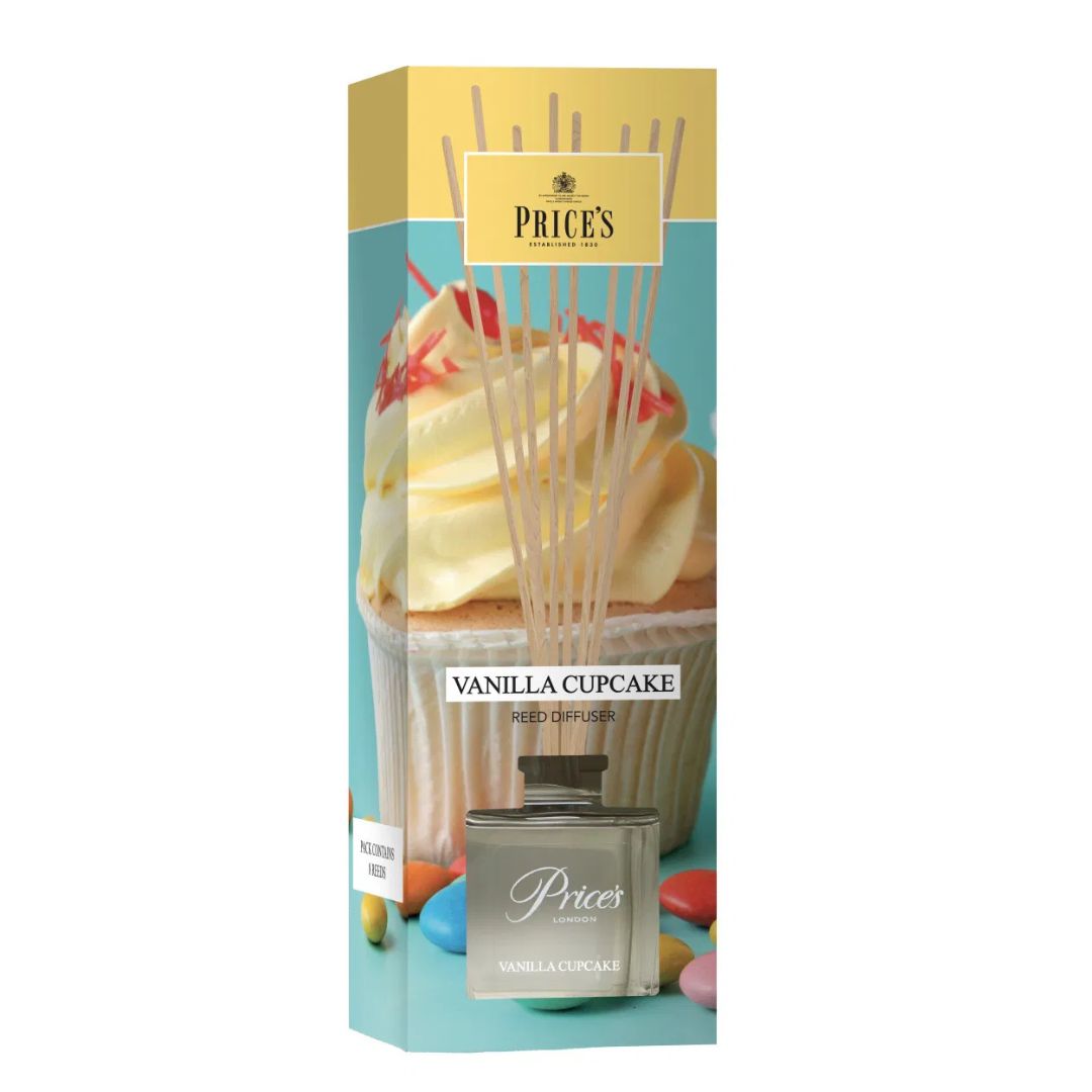 Price's Candles - Reed Diffuser - Vanilla Cupcake 100ml