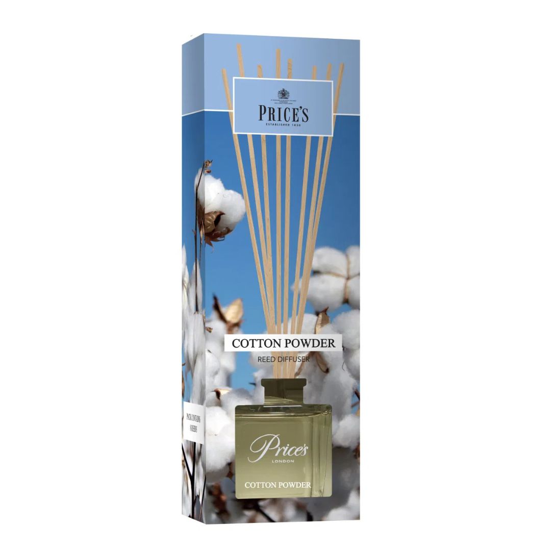 Price's Candles - Reed Diffuser - Cotton Powder 100ml