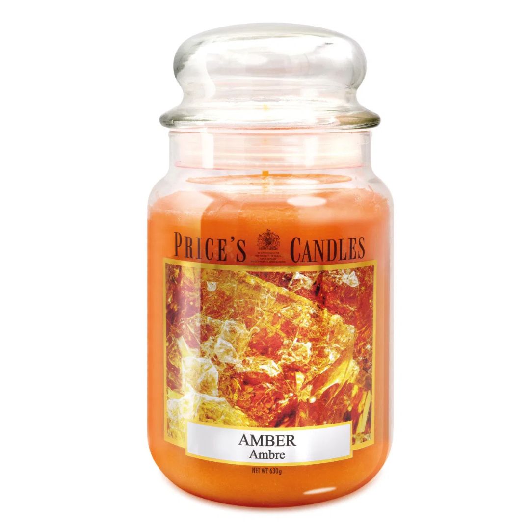 Price's Candles - Large Jar Candle - Amber 630gr