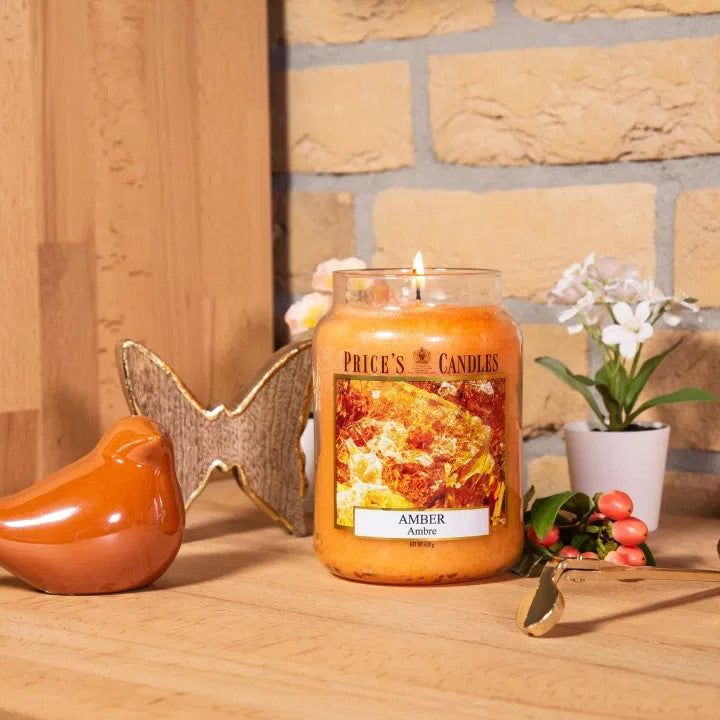 Price's Candles - Large Jar Candle - Amber 630gr