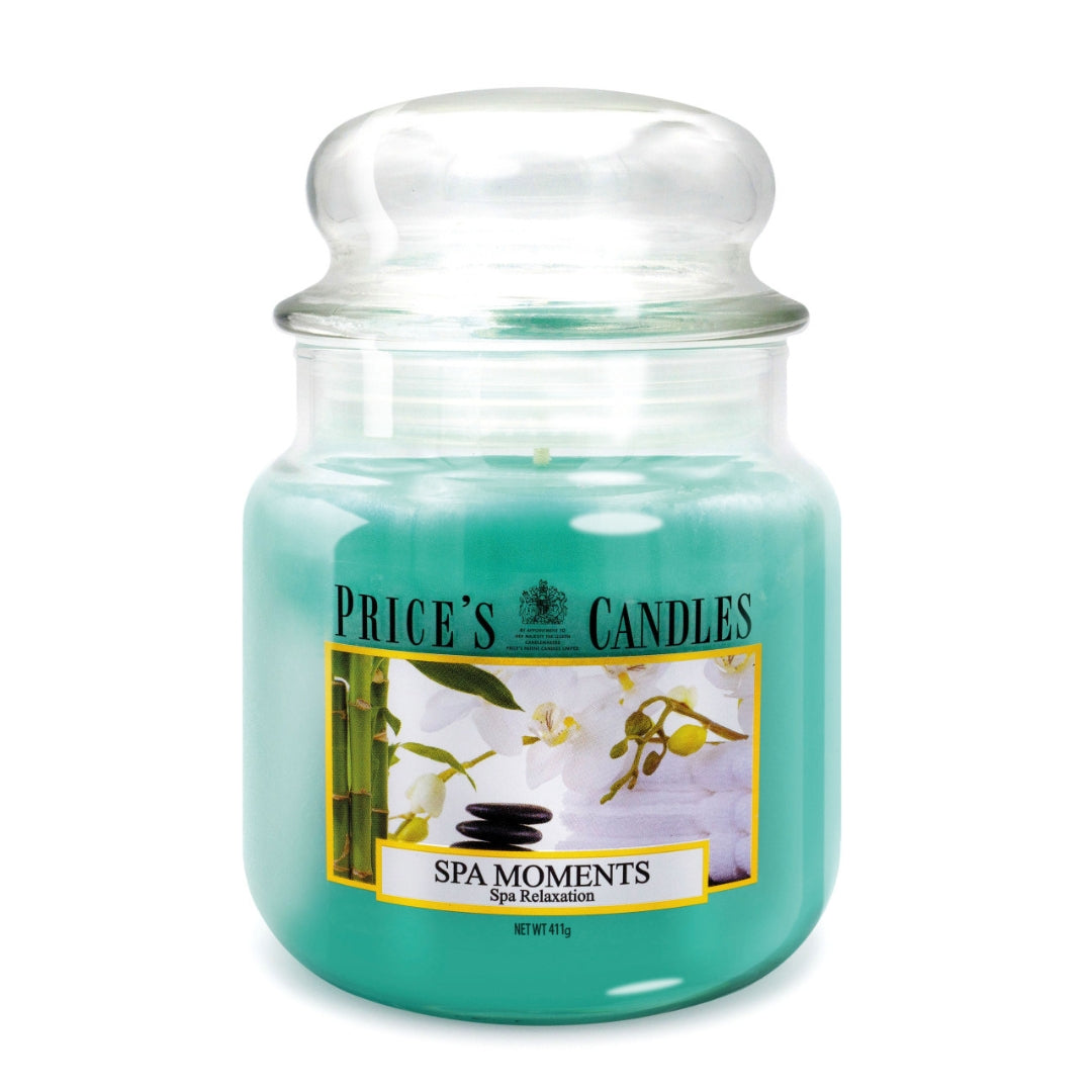 Price's Candles - Medium Jar Candle 411gr - Spa Moments