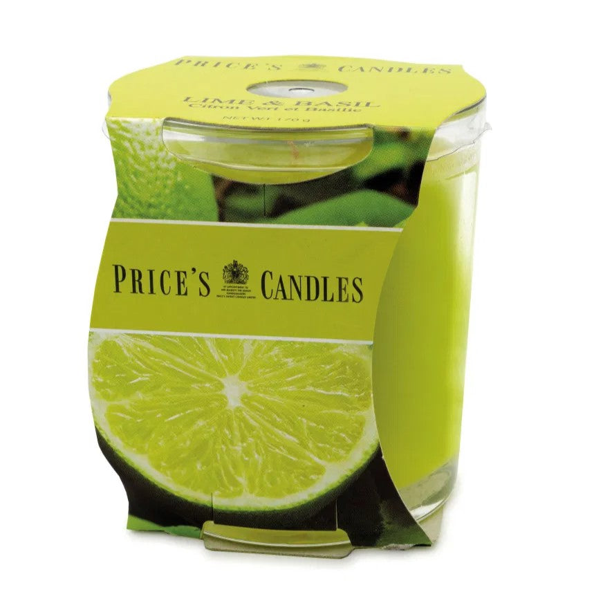 Price's Candles - Jar Candle - Lime & Basil 170gr