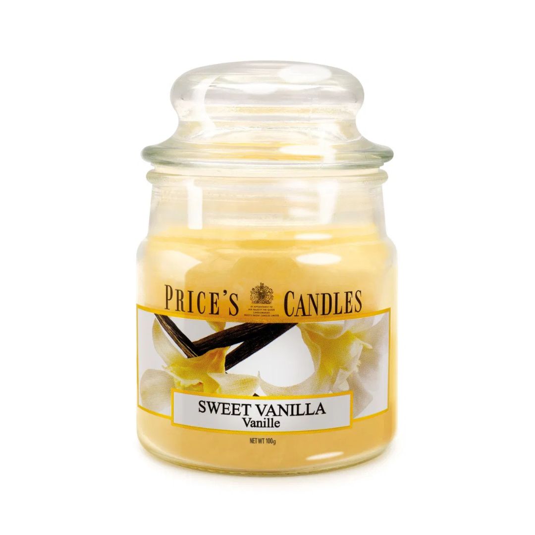 Price's Candles - Small Jar Candle - Sweet Vanilla 100gr