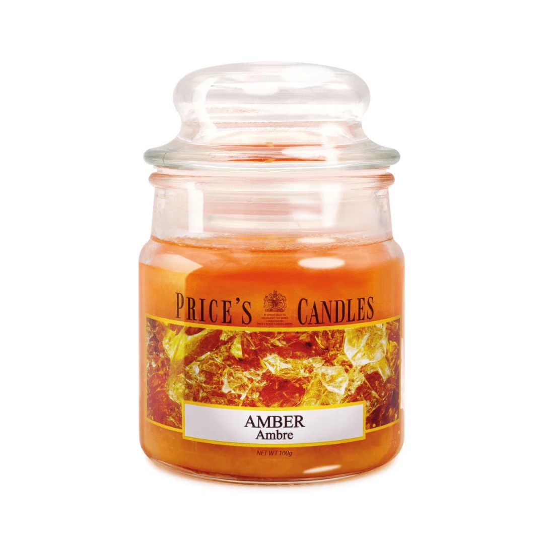 Price's Candles - Small Jar Candle - Amber 100gr