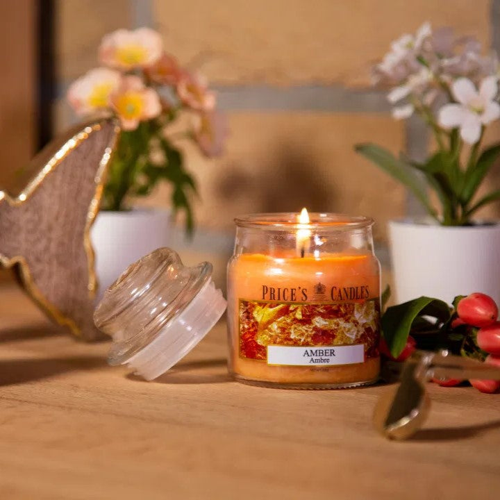 Price's Candles - Small Jar Candle - Amber 100gr