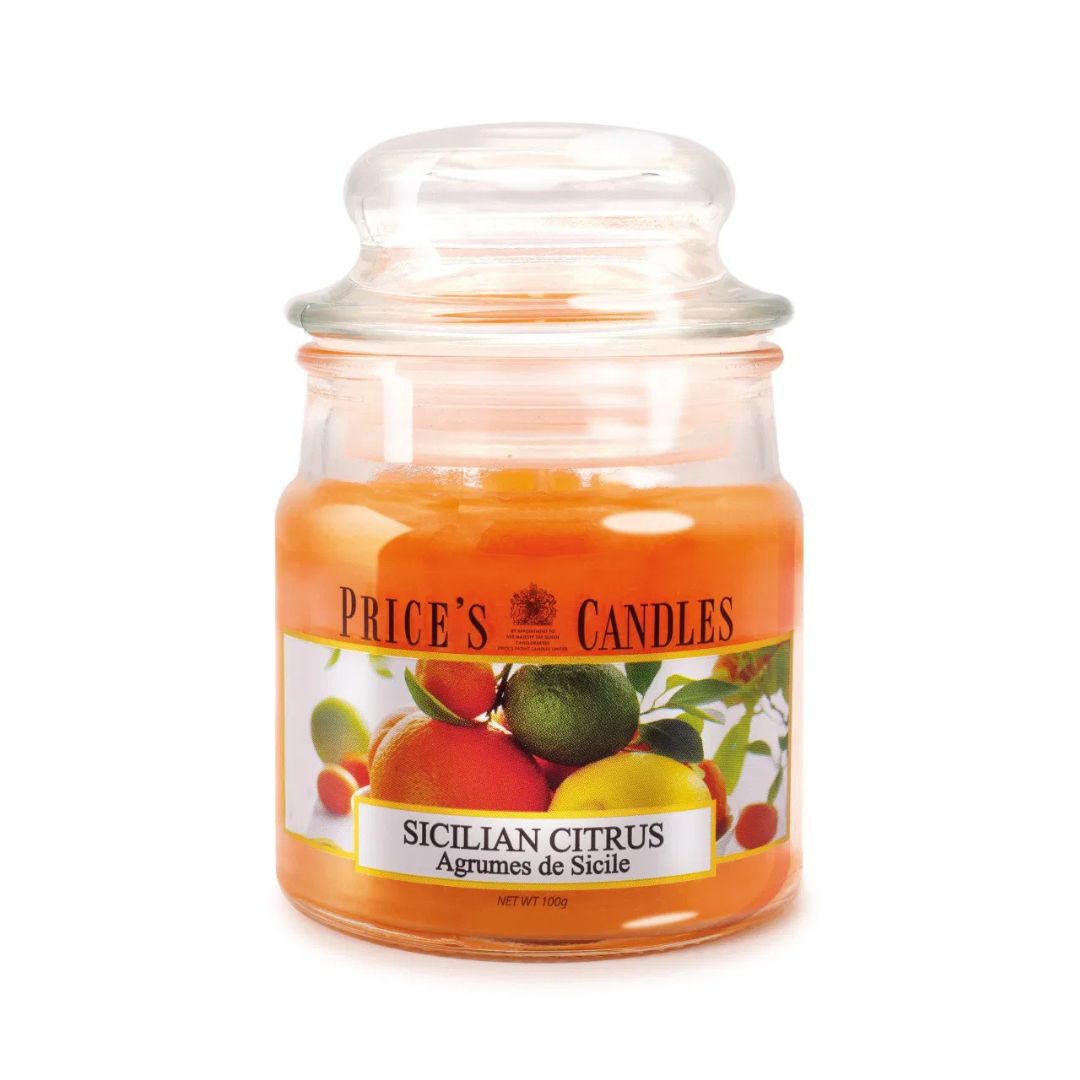 Price's Candles - Small Jar Candle - Sicilian Citrus 100gr